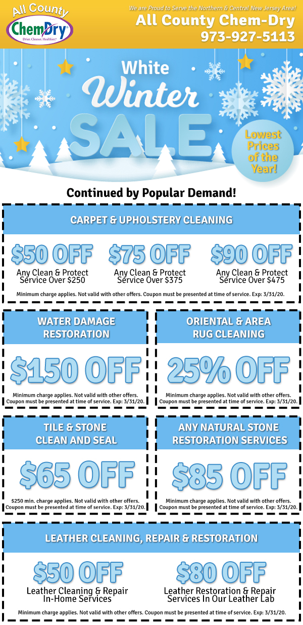 Online Specials All County ChemDry All County ChemDry